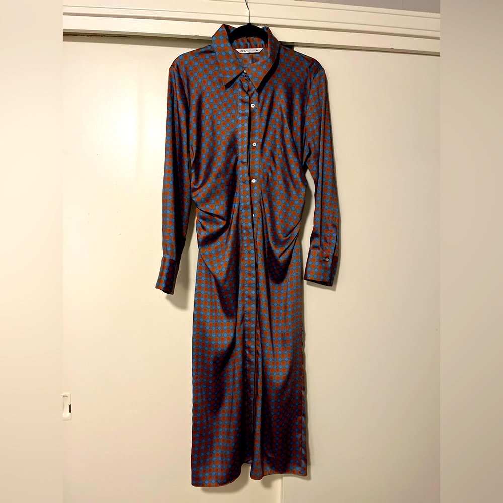 Zara Maxi Button Down Dress - size Medium